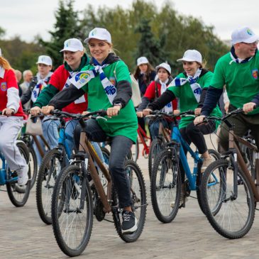 Более 400 участников собрал в Минске велопробег «Дорогами памяти» Белорусского профсоюза работников образования и науки