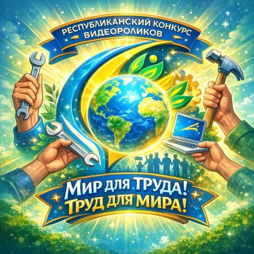 Объявляем республиканский конкурс видеороликов ко Дню труда “Мир для труда! Труд для мира!”